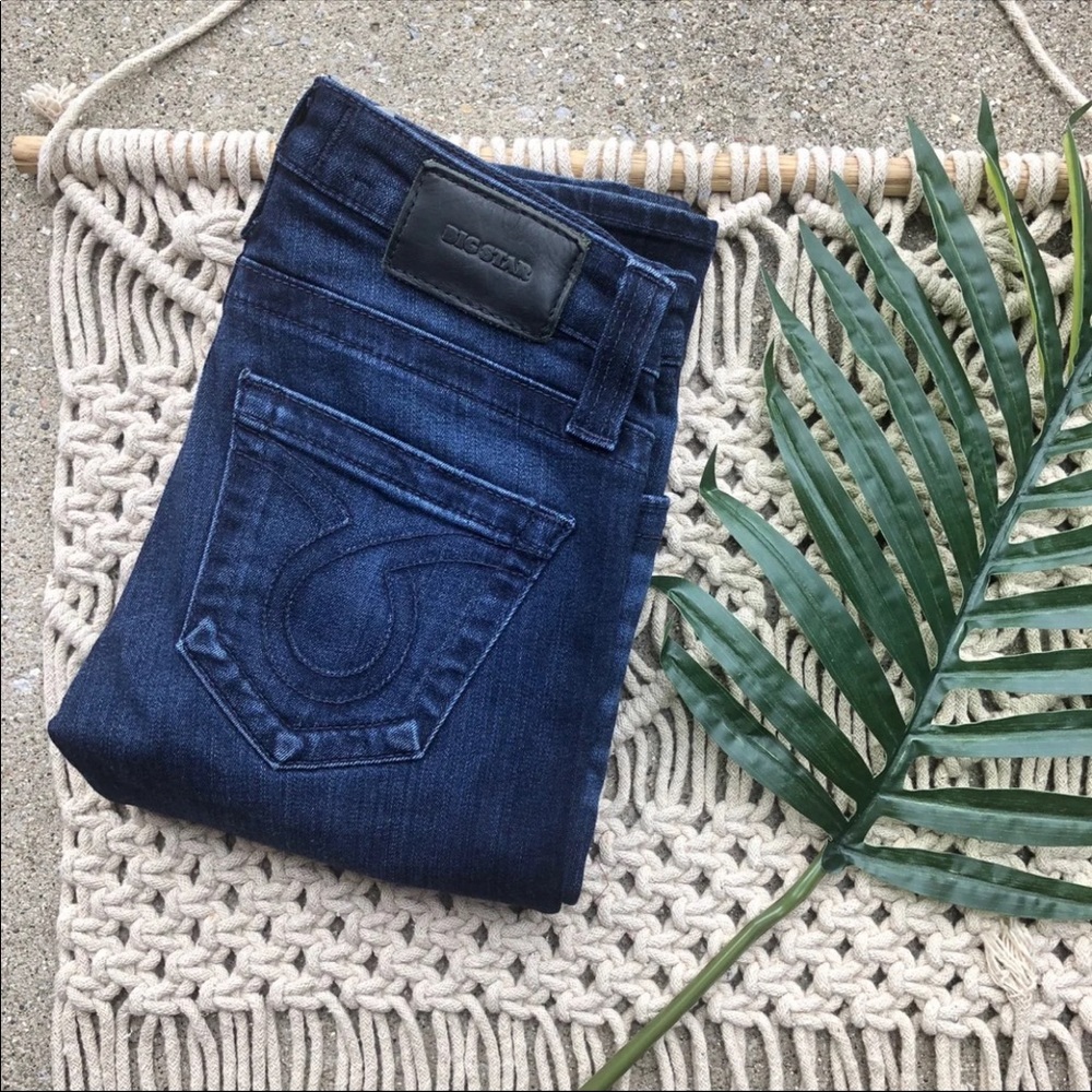 Big Star Liv Distressed Skinny Jeans Size 24 Long
